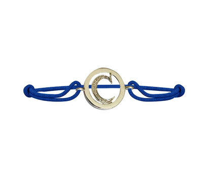 Alphabets Bracelet with Diamond C - Jewelslane