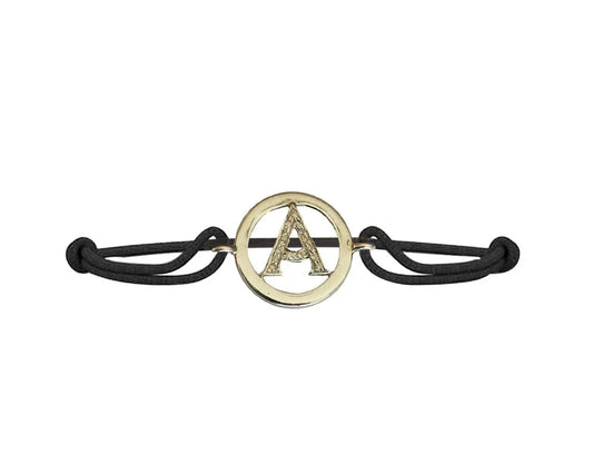 Alphabets Bracelet with diamonds A - Jewelslane