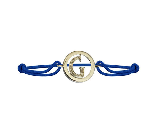 Alphabets bracelet with diamonds G - Jewelslane