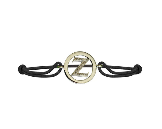 Alphabet Bracelet with diamonds Z - Jewelslane