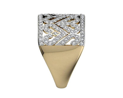 Amorous Hearts Diamond Band - Jewelslane