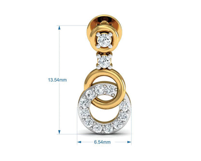 Anishi Diamond Dangle Earrings - Jewelslane