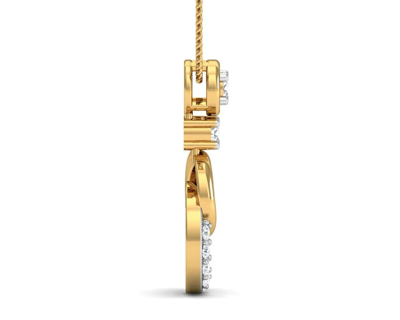 Anishi Diamond Dangle Pendant - Jewelslane