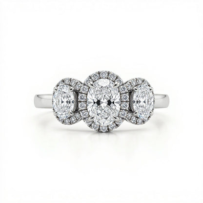 Anya Oval shape Lab Diamond Ring - Jewelslane