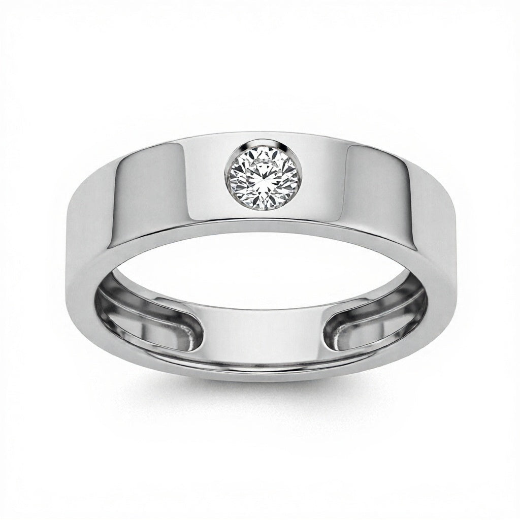 Aria Gents Ring with Lab Grown Diamond - jewelslane