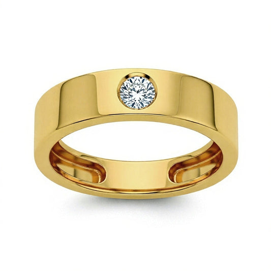 Aria Gents Ring with Lab Grown Diamond - jewelslane