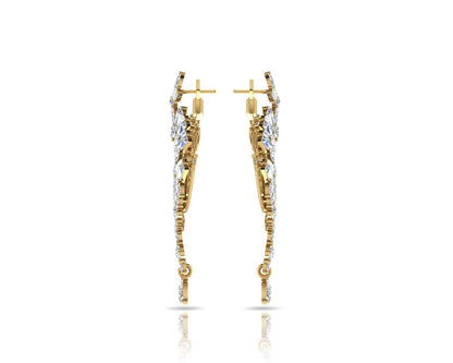 Ariel Elegant Diamond Earrings - Jewelslane