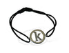 Alphabet bracelet with diamonds k lower case - Jewelslane