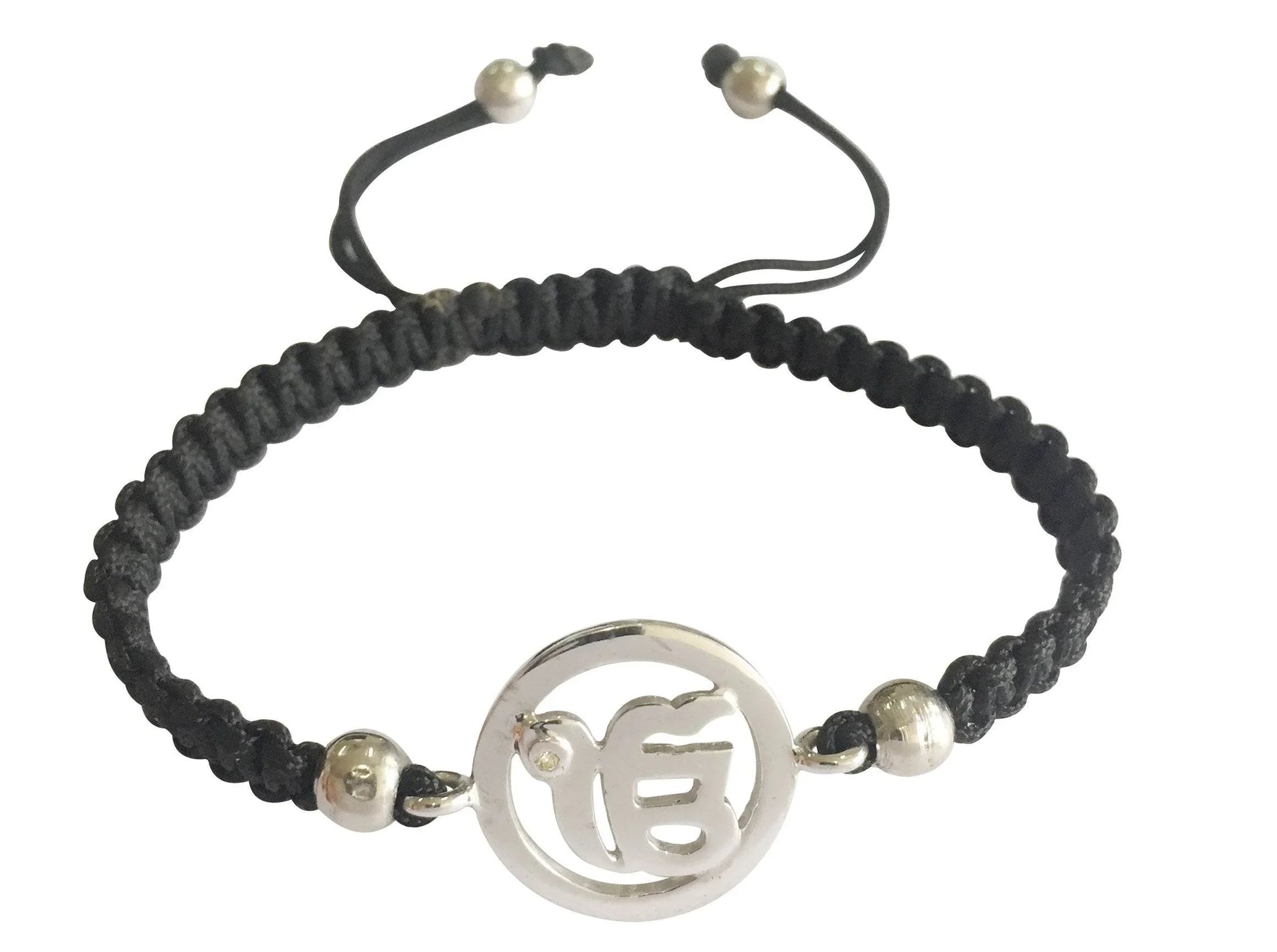 Auspicious Ik Onkar Charm Silver Bracelet for Girls - Jewelslane