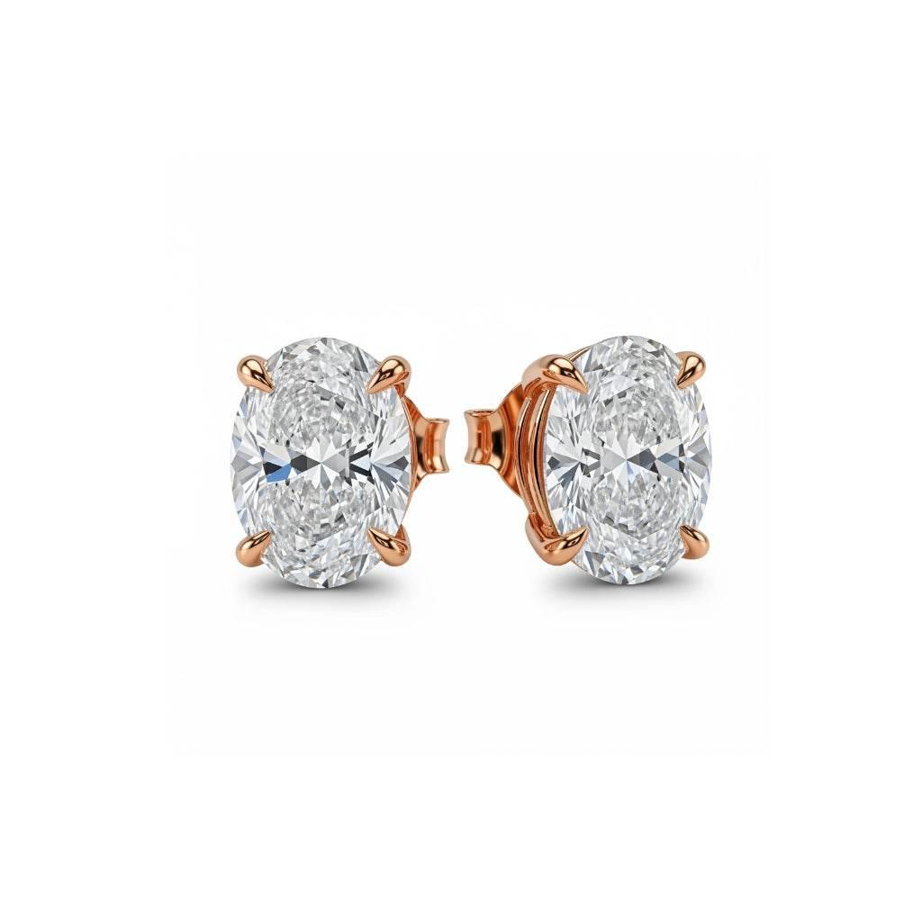 Baby Lab Diamond Solitaire Earrings - Jewelslane