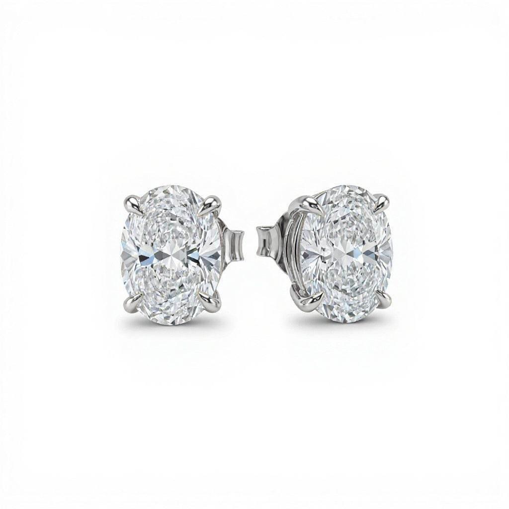 Baby Lab Diamond Solitaire Earrings - Jewelslane