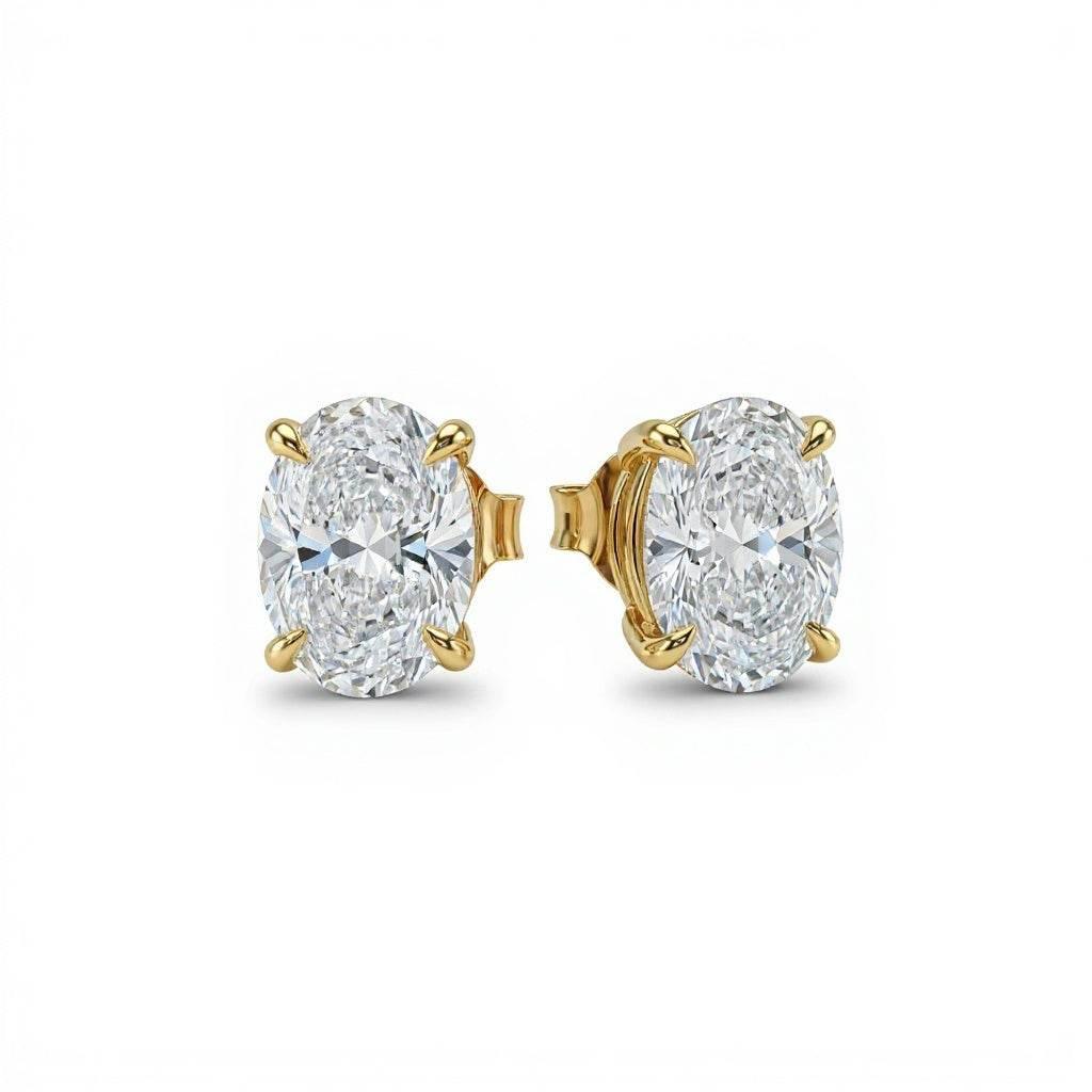 Baby Lab Diamond Solitaire Earrings - Jewelslane
