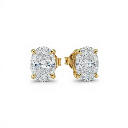 Baby Lab Diamond Solitaire Earrings - Jewelslane