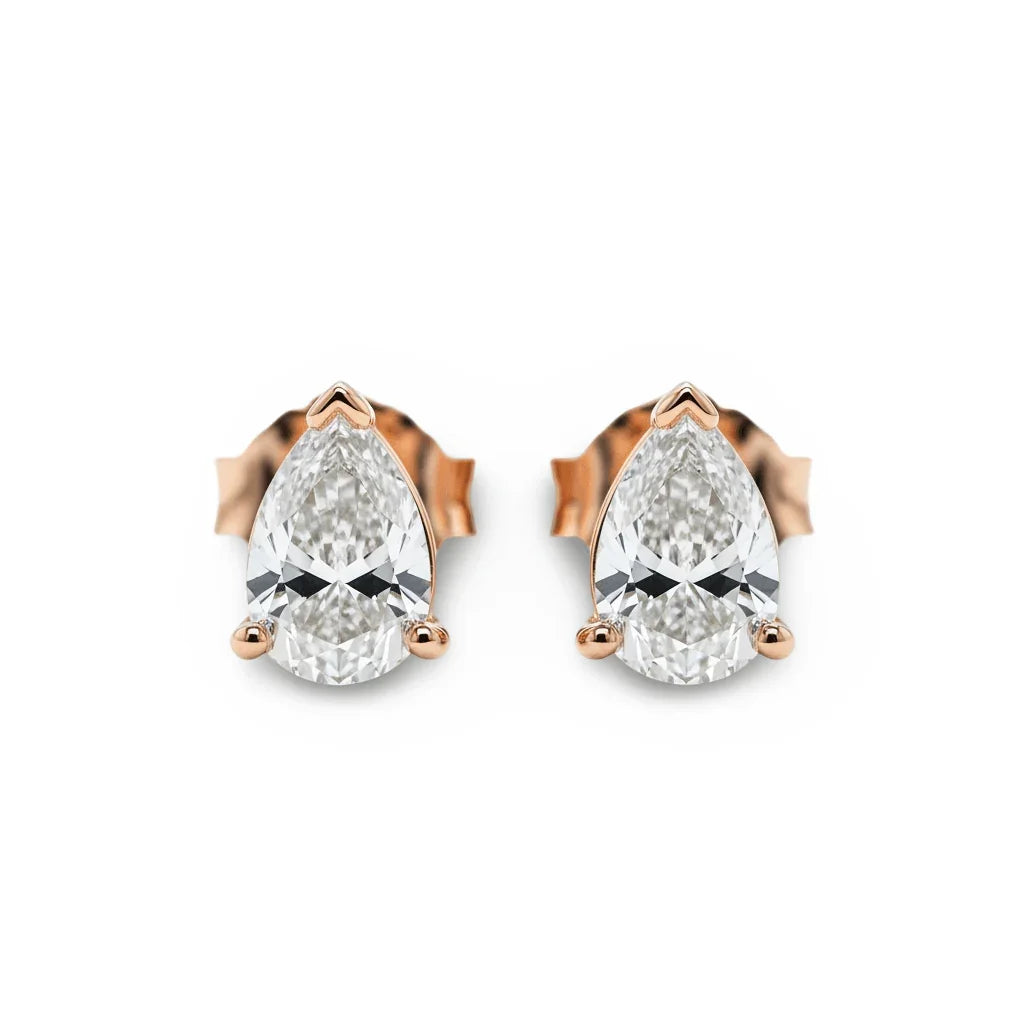 Baby Lab Diamond Solitaire Earrings - Jewelslane