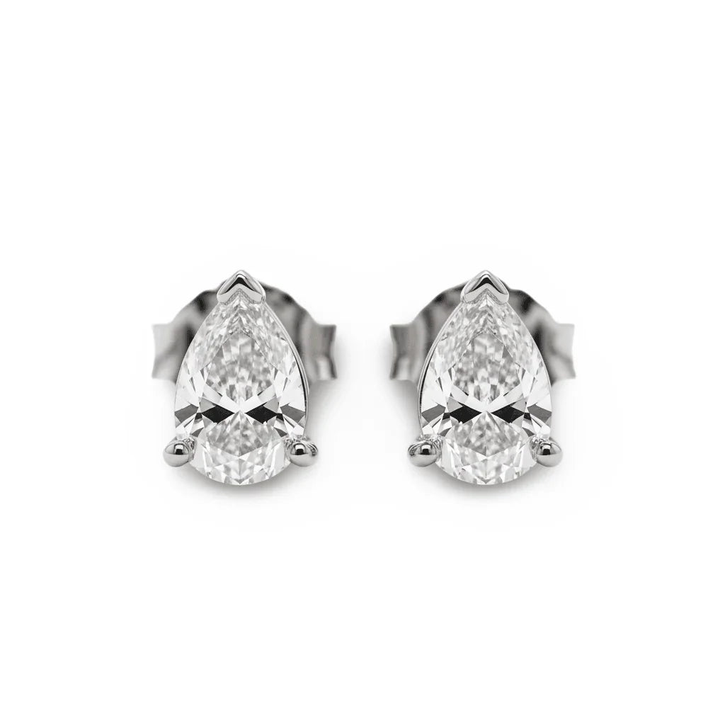 Baby Lab Diamond Solitaire Earrings - Jewelslane