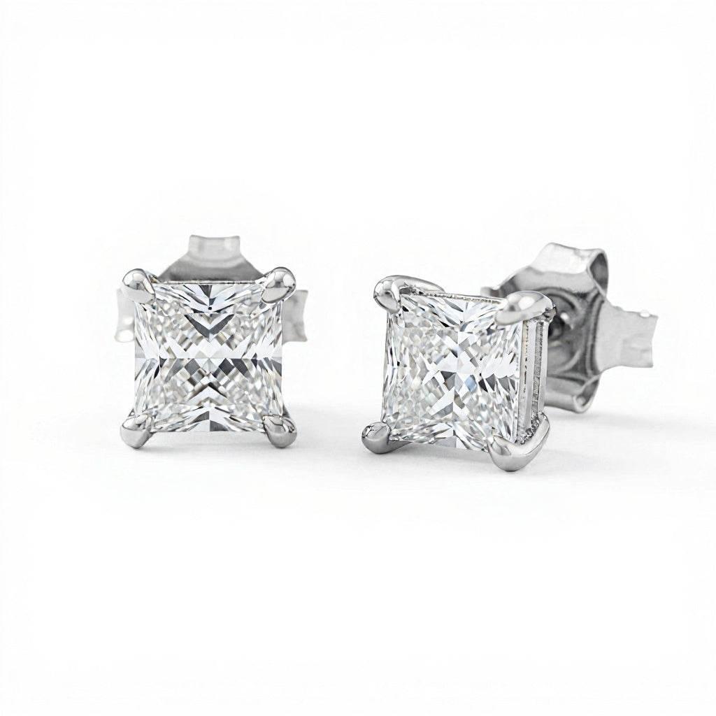 Baby Lab Diamond Solitaire Earrings - Jewelslane