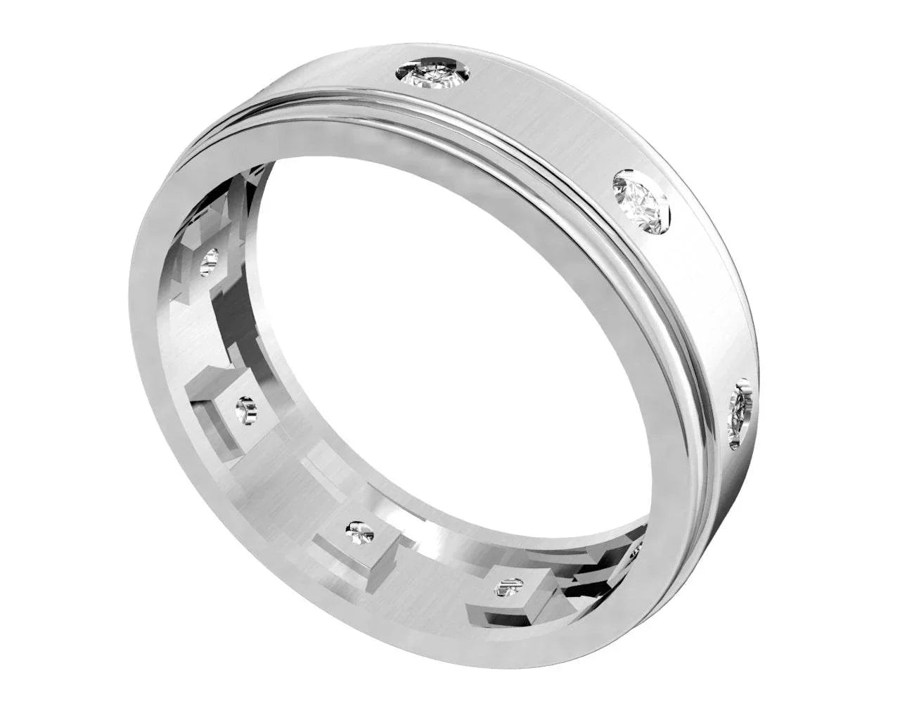 Bert Diamond Wedding Band - Jewelslane
