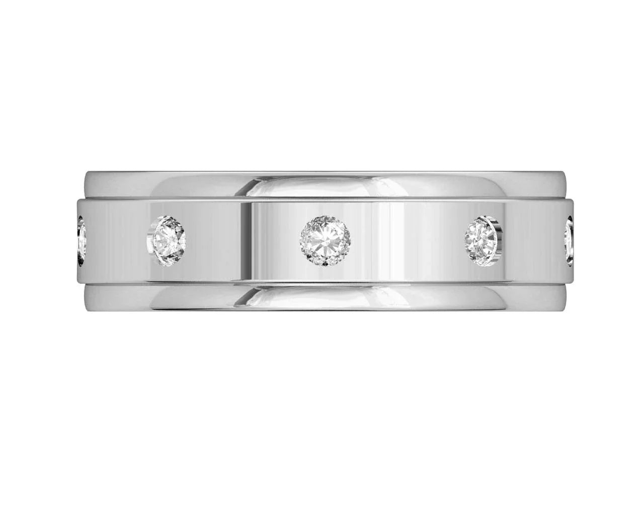 Bert Diamond Wedding Band - Jewelslane