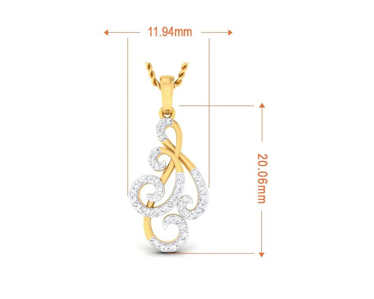 Carlyn Diamond Pendant - Jewelslane