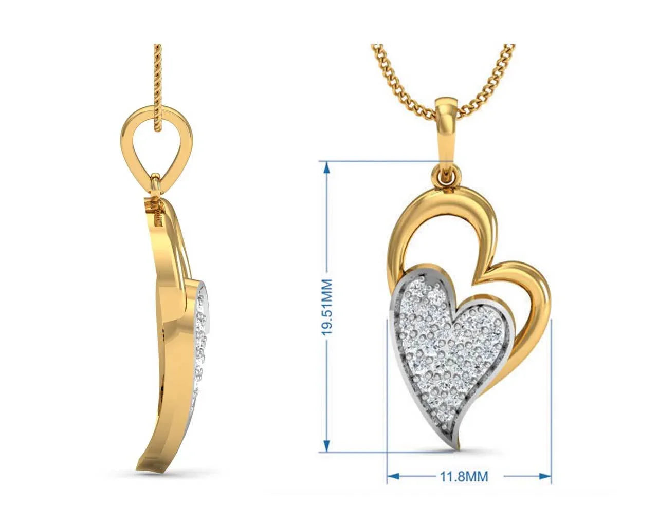 Carys Heart Pendant - Jewelslane