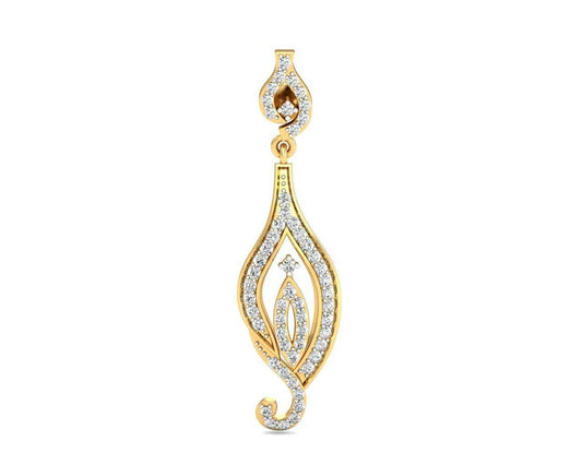 Cass Long Diamond Earrings - Jewelslane