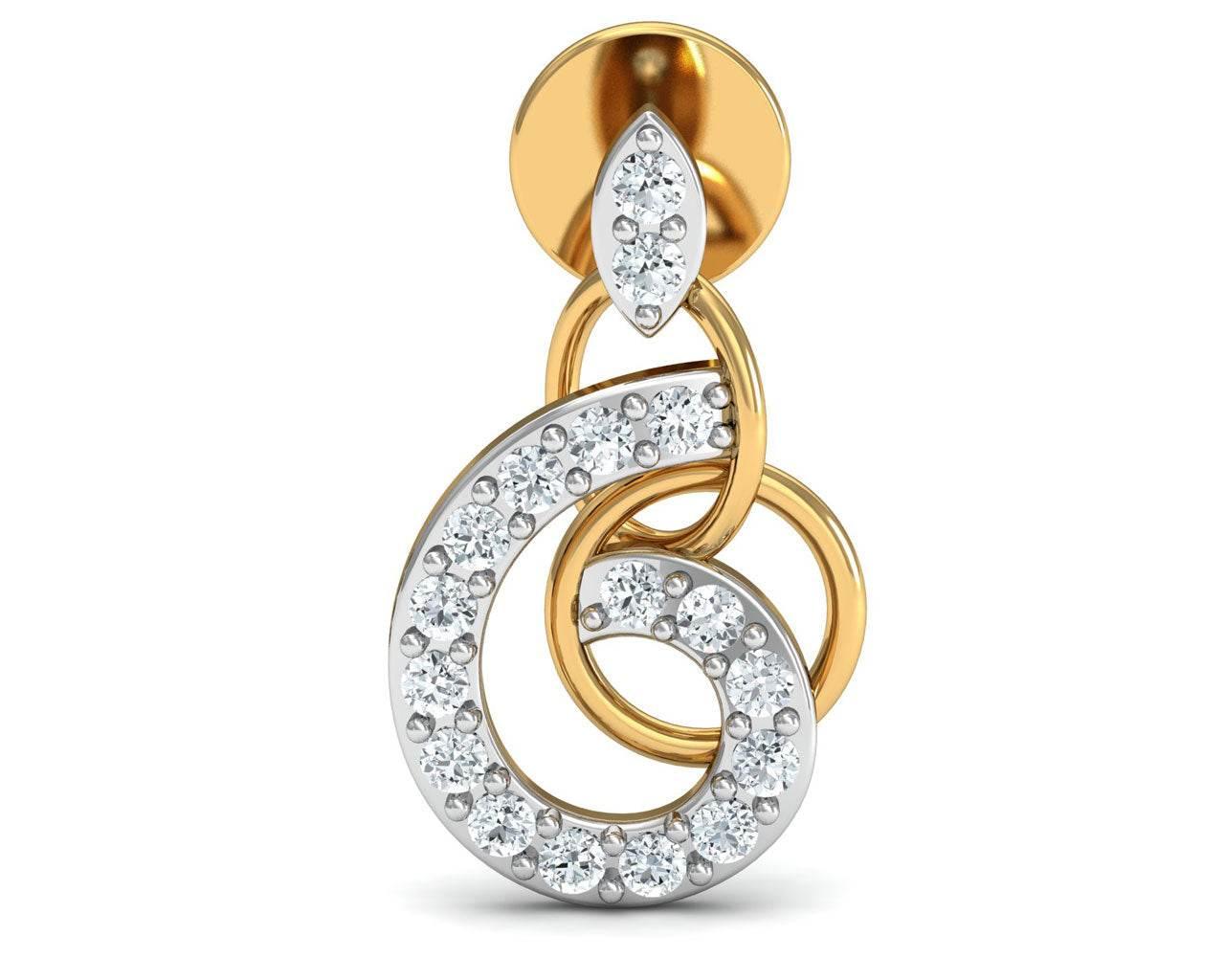 Chakrika Diamond Eartops - Jewelslane