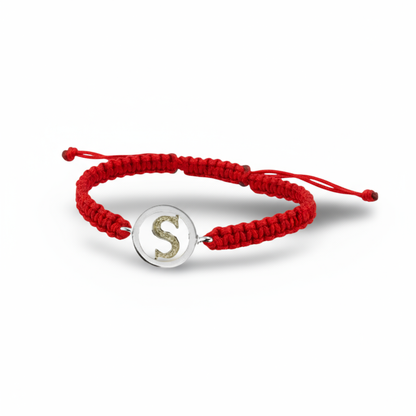 Alphabet S Bracelet in Silver with diamond - Jewelslane