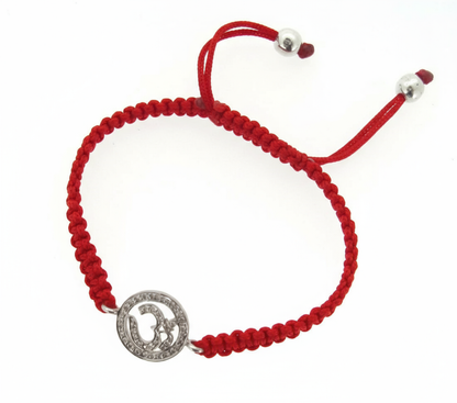 Om Bracelet in Silver with Forty-Two 0.24 Carats Diamonds - Jewelslane