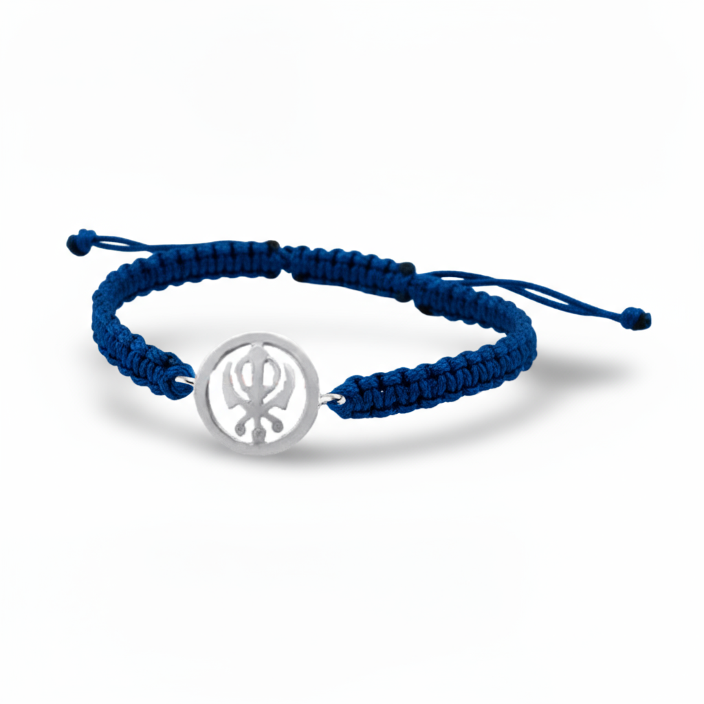 Khanda Bracelet in Silver 18 mm - Jewelslane