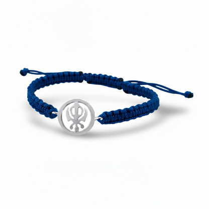 Khanda Bracelet in Silver 18 mm - Jewelslane