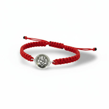 Divine Ganesh Bracelet in Silver - Jewelslane