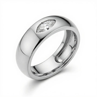 Colt marquise Shape Lab Diamond Solitaire Ring - jewelslane