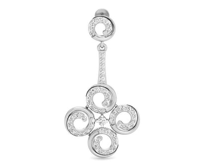 Contemporary Club Diamond Danglers - Jewelslane