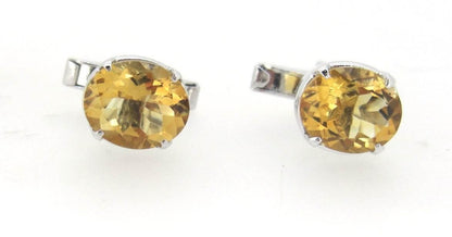 Citrine Cufflinks - Jewelslane