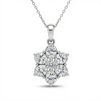 Darla Oval Shape Lab Diamond Solitaire Pendant - Jewelslane
