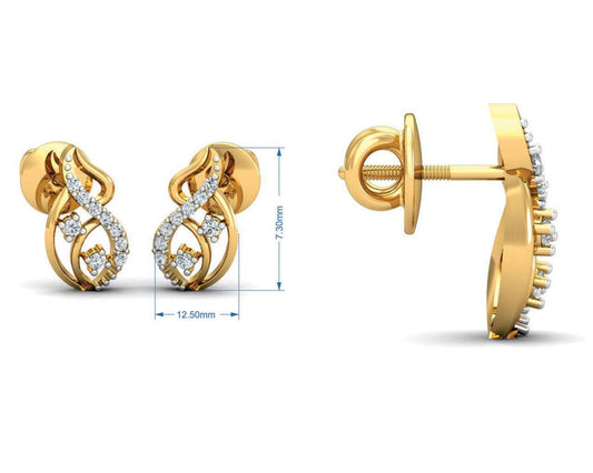 Deena Brilliant Cut Diamond Earring Pendant Set - Jewelslane