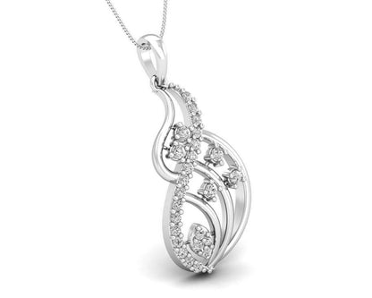 Deena Round Brilliant Cut Diamond Pendant - Jewelslane