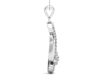 Deiva Round Brilliant Diamond Pendant - Jewelslane