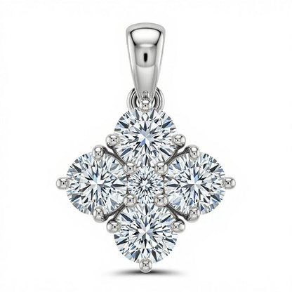 Demi Round Brilliant Cut diamond Solitaire pendant - Jewelslane