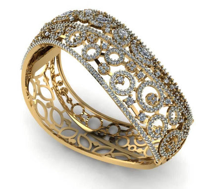 Designer Diamond Bangle - Jewelslane