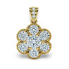 Dima Round Brilliant Cut Lab Diamonds Pendant - Jewelslane