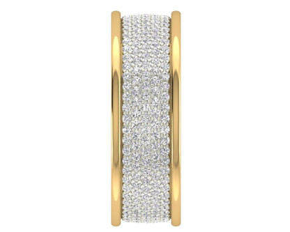 Divya Two Tone Diamond Band - Jewelslane