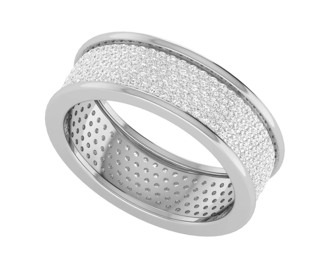 Divya Two Tone Diamond Band - Jewelslane