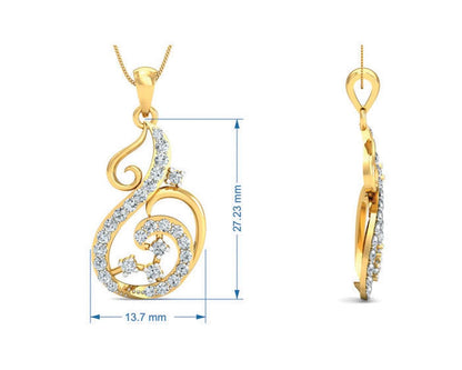 Dixa Diamond Pendant - Jewelslane
