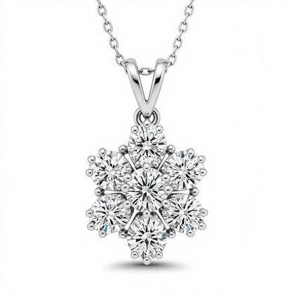 Dora Round Brilliant Lab Grown Diamond Pendant - Jewelslane