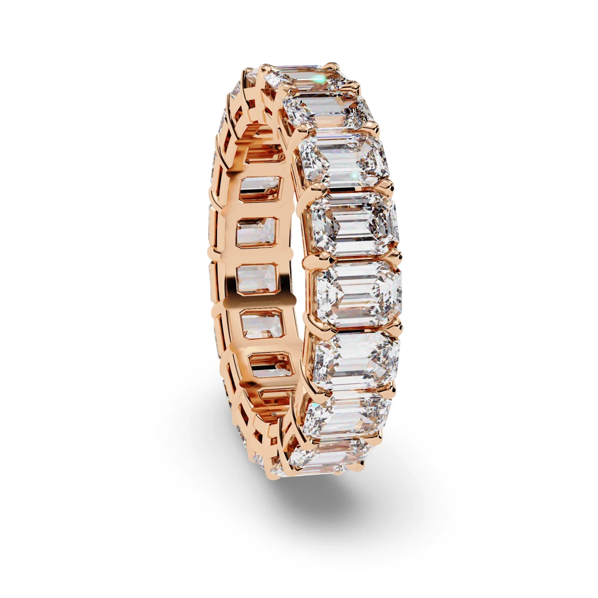 Drew Lab Grown Emerald Cut Diamond Eternity Band - Jewelslane