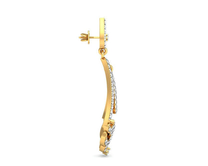 Ekvira Long Diamond Danglers - Jewelslane