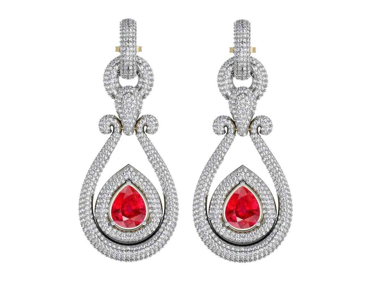 Elena Diamond Danglers - Jewelslane