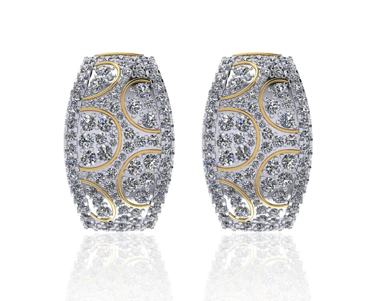 Elina Diamond Hoops - Jewelslane