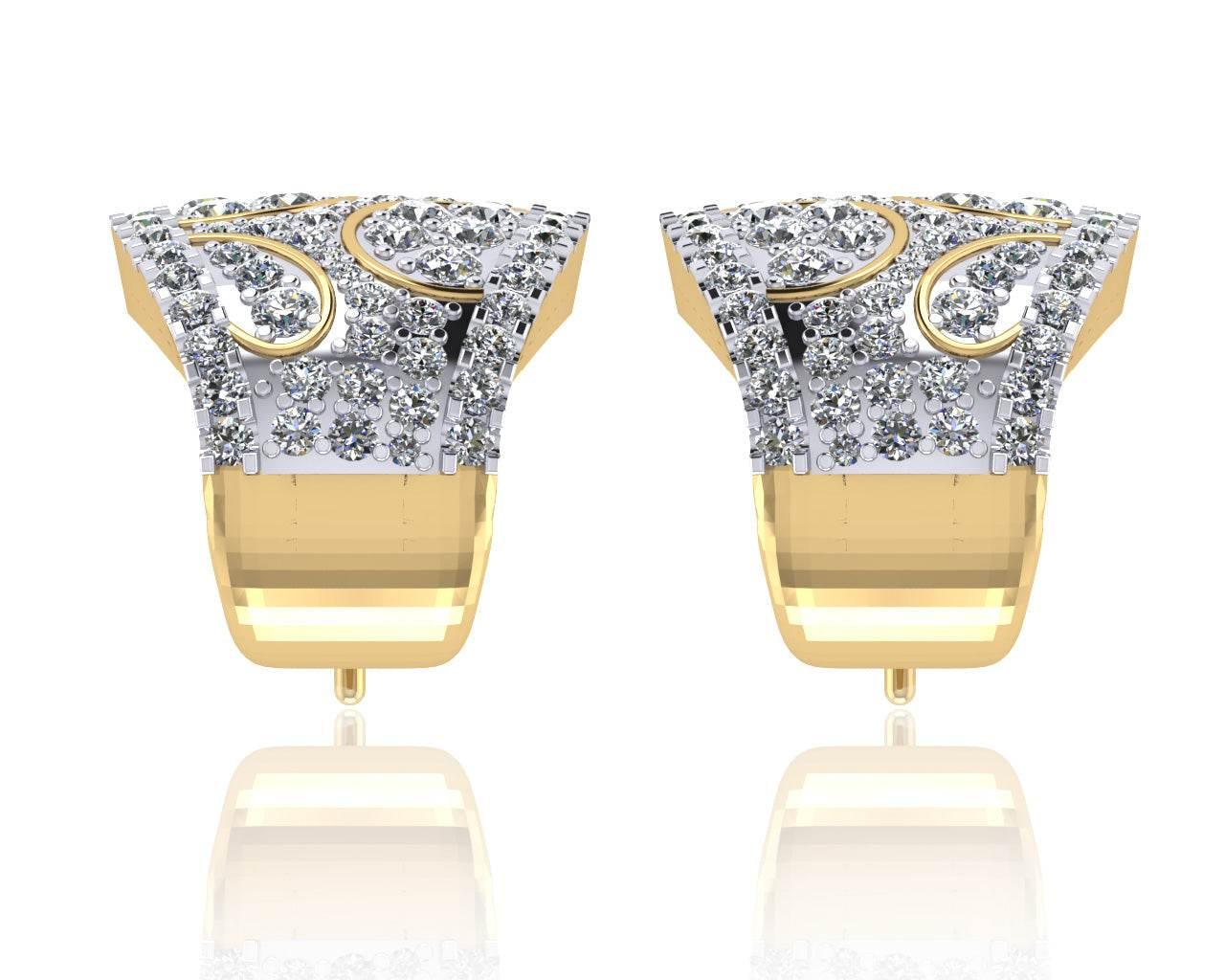 Elina Diamond Hoops - Jewelslane